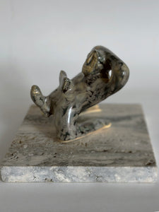 Ceramic Figure 7, Black and Galaxy Glaze